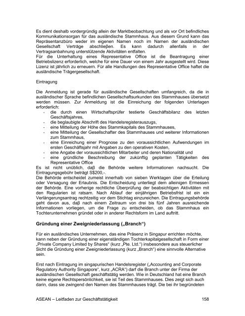 ASEAN - Leitfaden zur Geschäftstätigkeit - AHK Singapur