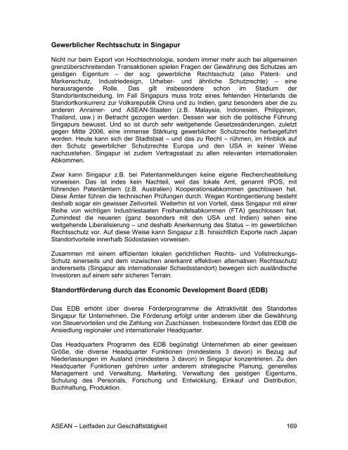 ASEAN - Leitfaden zur Geschäftstätigkeit - AHK Singapur