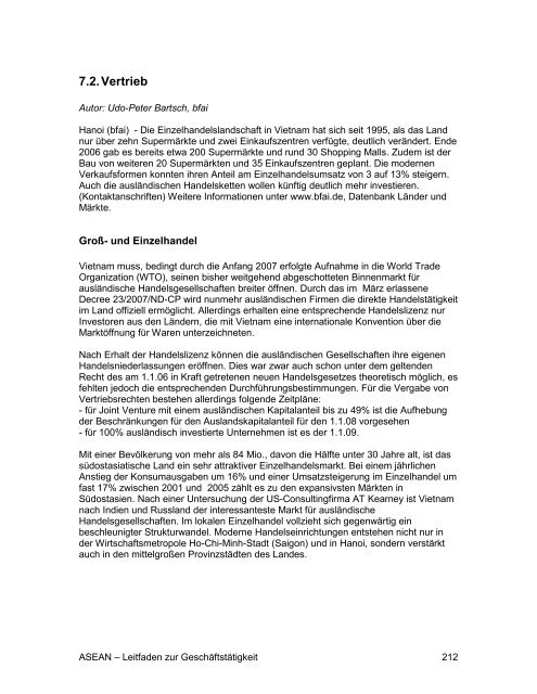 ASEAN - Leitfaden zur Geschäftstätigkeit - AHK Singapur