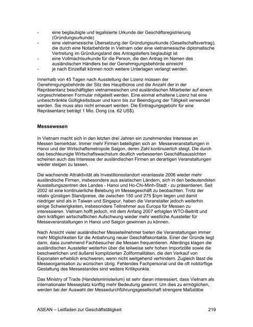 ASEAN - Leitfaden zur Geschäftstätigkeit - AHK Singapur