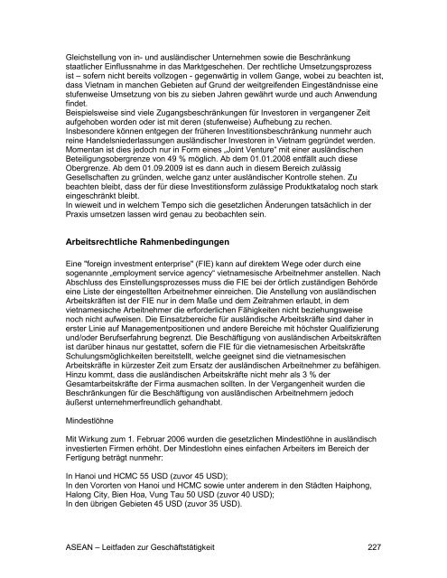 ASEAN - Leitfaden zur Geschäftstätigkeit - AHK Singapur