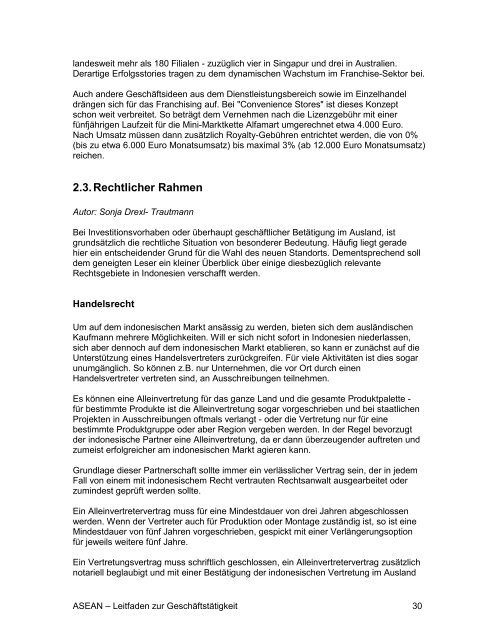 ASEAN - Leitfaden zur Geschäftstätigkeit - AHK Singapur