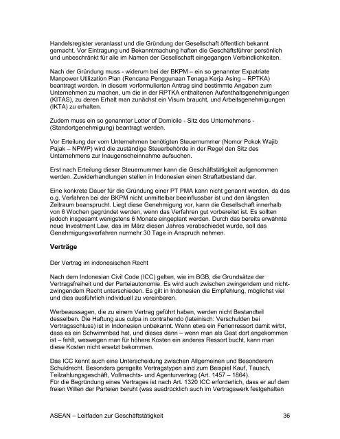 ASEAN - Leitfaden zur Geschäftstätigkeit - AHK Singapur