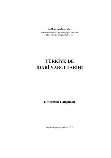 tÃ¼rk idari yargÄ± tarihÃ§esi