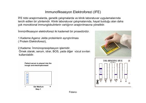 Elektroforez ve Klinik Laboratuvar