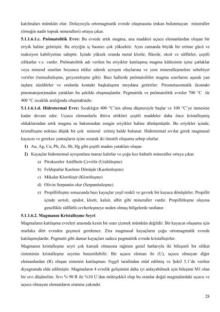 JEM405 Maden YataklarÄ± Ders Notu â II (Prof.Dr.ÅÃ¼krÃ¼ KOÃ)