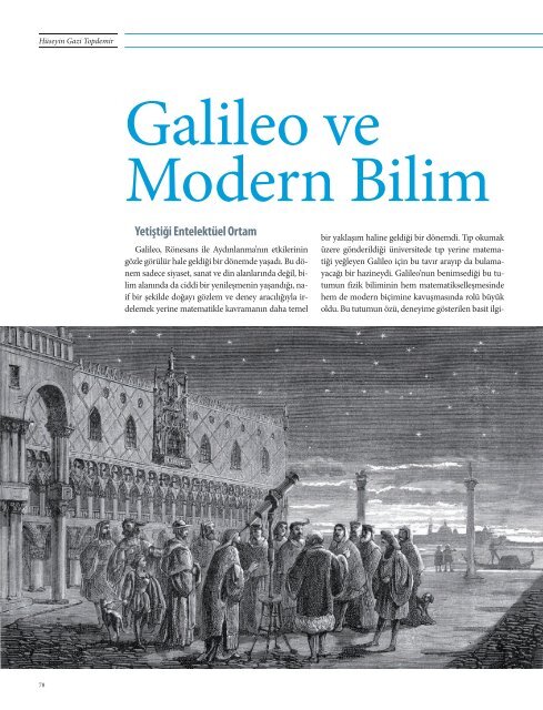 Galieo ve Modern Bilim