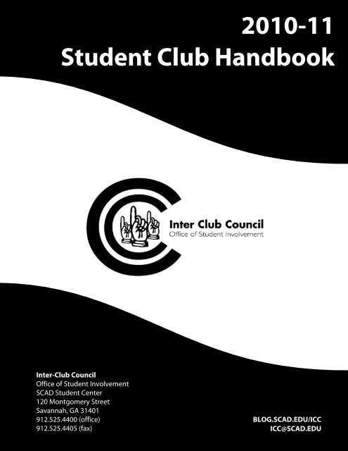 2010-11 Student Club Handbook - SCAD Blogs - Savannah College ...