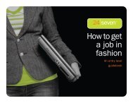 How to get a job in fashion