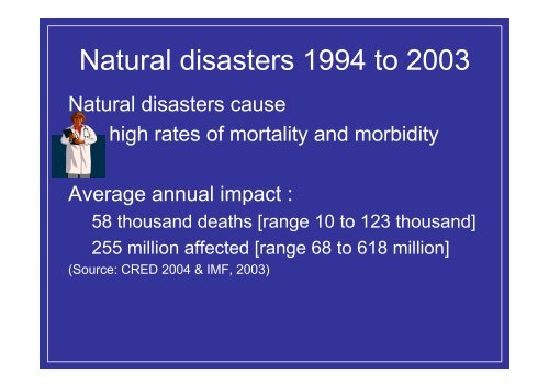 DISABILITY & DISASTER