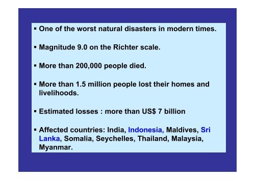 DISABILITY & DISASTER