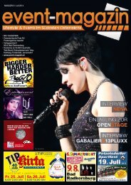 Event-Magazin Ausgabe 9. Juli 2014