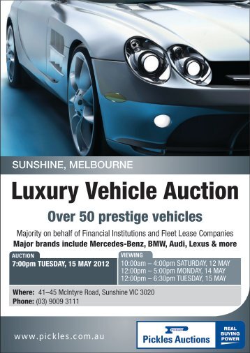 Luxury Vehicle Auction - Pickles Auctions