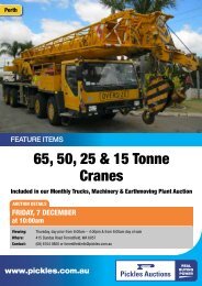 65, 50, 25 & 15 Tonne Cranes - Pickles Auctions