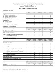 MEETING EVALUATION FORM