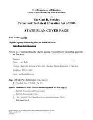 state plan cover page - Perkins Collaborative Resource Network ...