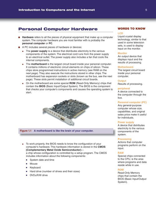 Introduction to Computers and the Internet