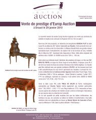 Vente de prestige d'Europ Auction - Camille Bürgi