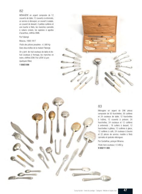 Catalogue de la vente - Camille Burgi