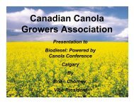 Download presentation - Canola Council of Canada