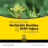 Herbicide Residue Drift Injury - Canola Council of Canada