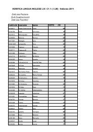 VERIFICA LINGUA INGLESE LIV. C1.1 ( I LM) - febbraio 2011 Dott ...