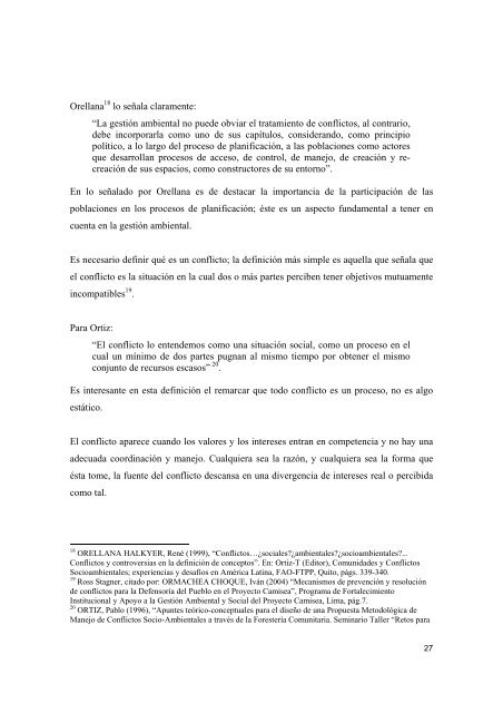 Conflictos ambientales en la gestiÃ³n del Santuario ... - Sernanp