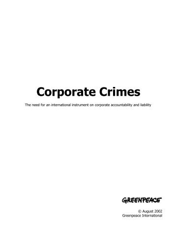 Corporate Crimes