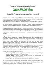 Progetto Amici delle Foreste - Greenpeace Italia