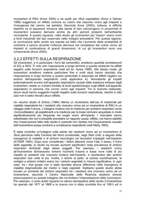Incenerimento e salute umana - Greenpeace Italia