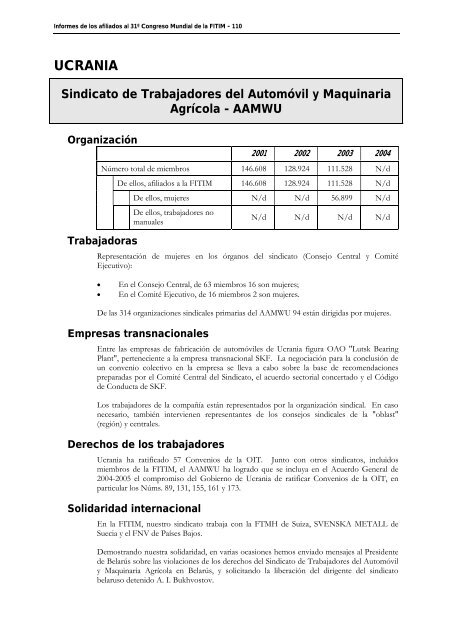 FederaciÃ³n Internacional de Trabajadores de las Industrias ...