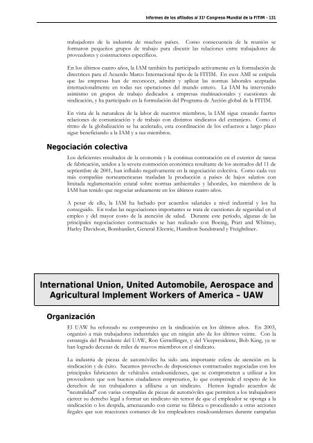 FederaciÃ³n Internacional de Trabajadores de las Industrias ...