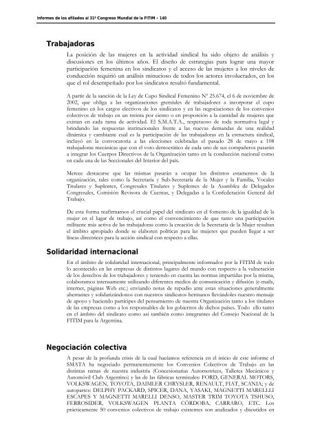 FederaciÃ³n Internacional de Trabajadores de las Industrias ...