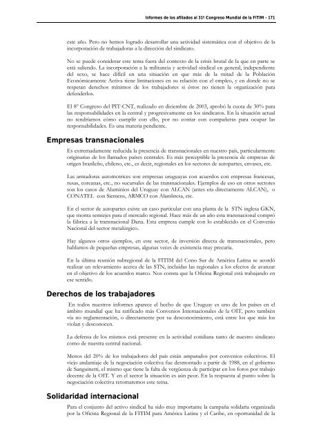 FederaciÃ³n Internacional de Trabajadores de las Industrias ...