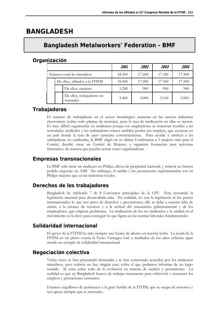 FederaciÃ³n Internacional de Trabajadores de las Industrias ...