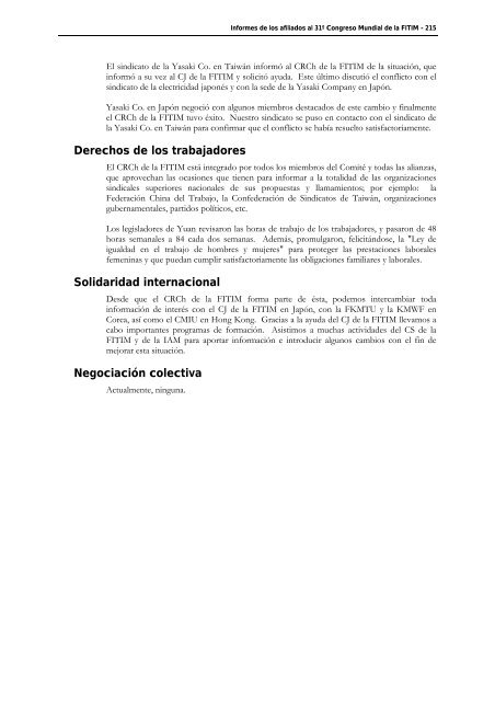 FederaciÃ³n Internacional de Trabajadores de las Industrias ...