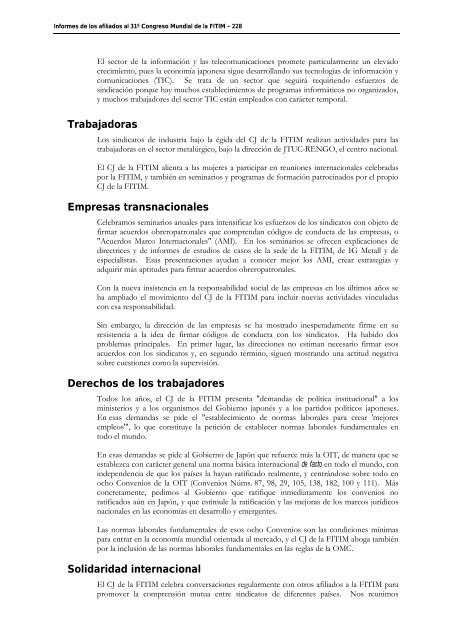 FederaciÃ³n Internacional de Trabajadores de las Industrias ...