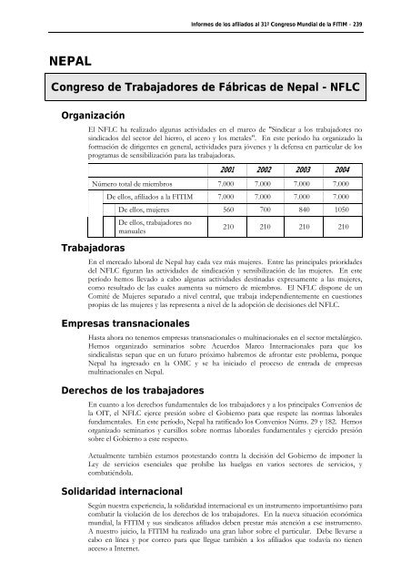 FederaciÃ³n Internacional de Trabajadores de las Industrias ...