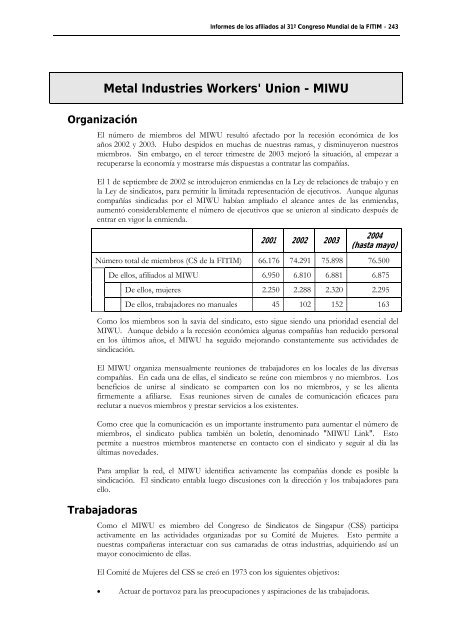 FederaciÃ³n Internacional de Trabajadores de las Industrias ...