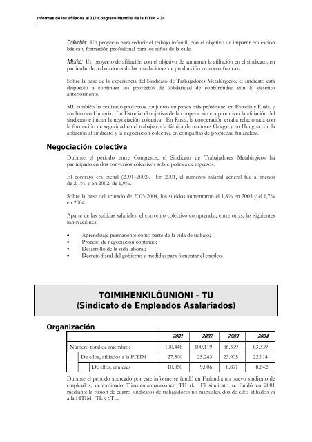 FederaciÃ³n Internacional de Trabajadores de las Industrias ...