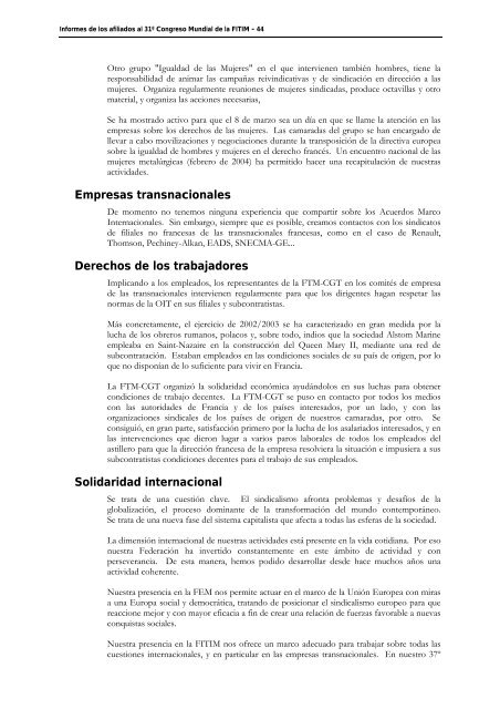 FederaciÃ³n Internacional de Trabajadores de las Industrias ...