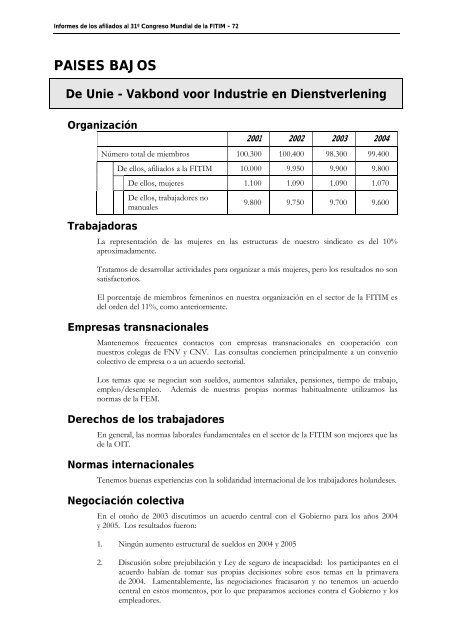 FederaciÃ³n Internacional de Trabajadores de las Industrias ...