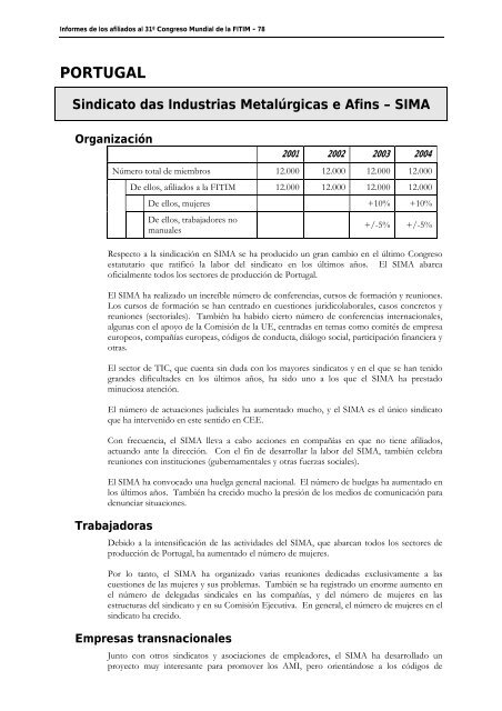 FederaciÃ³n Internacional de Trabajadores de las Industrias ...