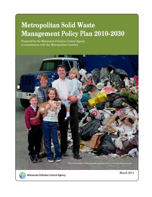 Metropolitan Solid Waste Management Policy Plan 2010-2030