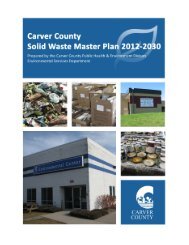 Solid Waste Master Plan 2012-2030 - Carver County