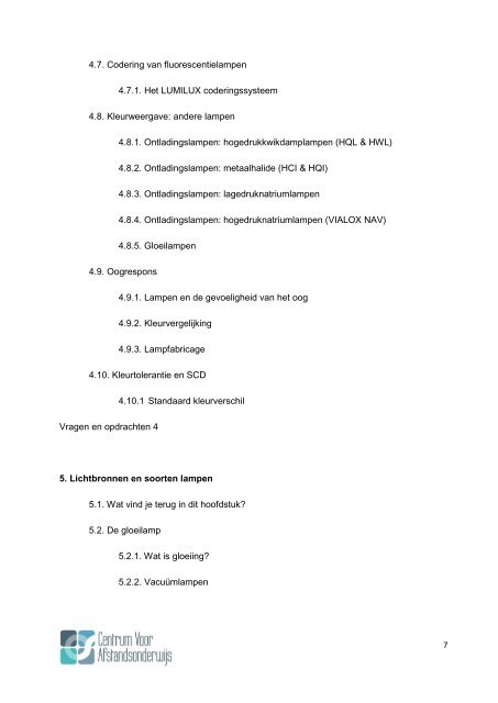 CURSUS VERLICHTINGSADVISEUR - Ondernemersschool