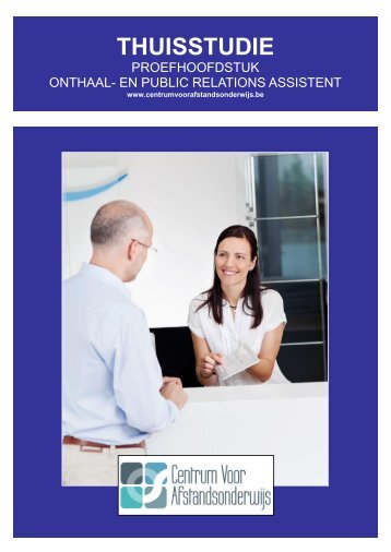 CURSUS ONTHAAL EN PR ASSISTENT - Ondernemersschool