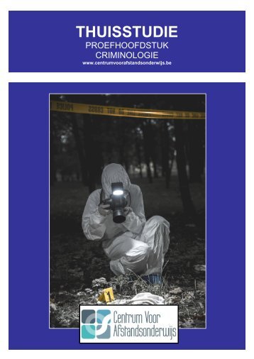 CURSUS CRIMINOLOGIE - Ondernemersschool