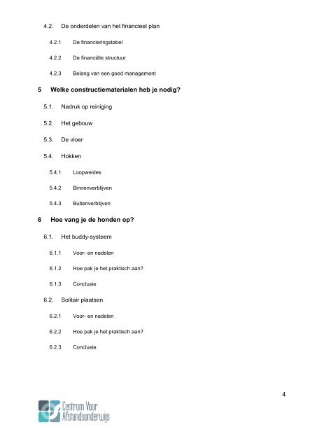 CURSUS HONDENPENSION - Ondernemersschool