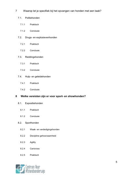 CURSUS HONDENPENSION - Ondernemersschool